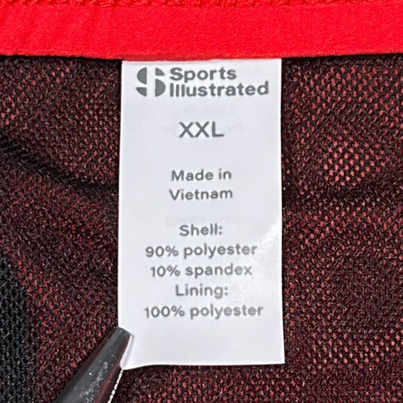 Sports Illustrated Red Stretch 5"‎ Shorty Swim Trunk Size XXL - Picture 6 of 14